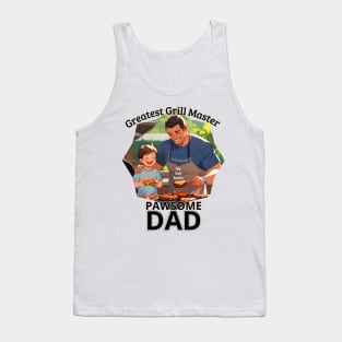 Father's day, World's Greatest Grill Master, Dad Go ask your mom! Father's gifts, Dad's Day gifts, father's day gifts. Tank Top